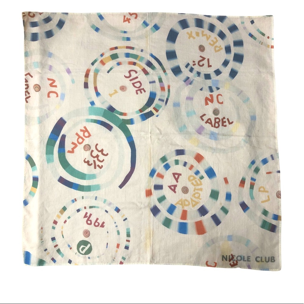 VTG NICOLE CLUB VINYL LP RECORD HANDKERCHIEF